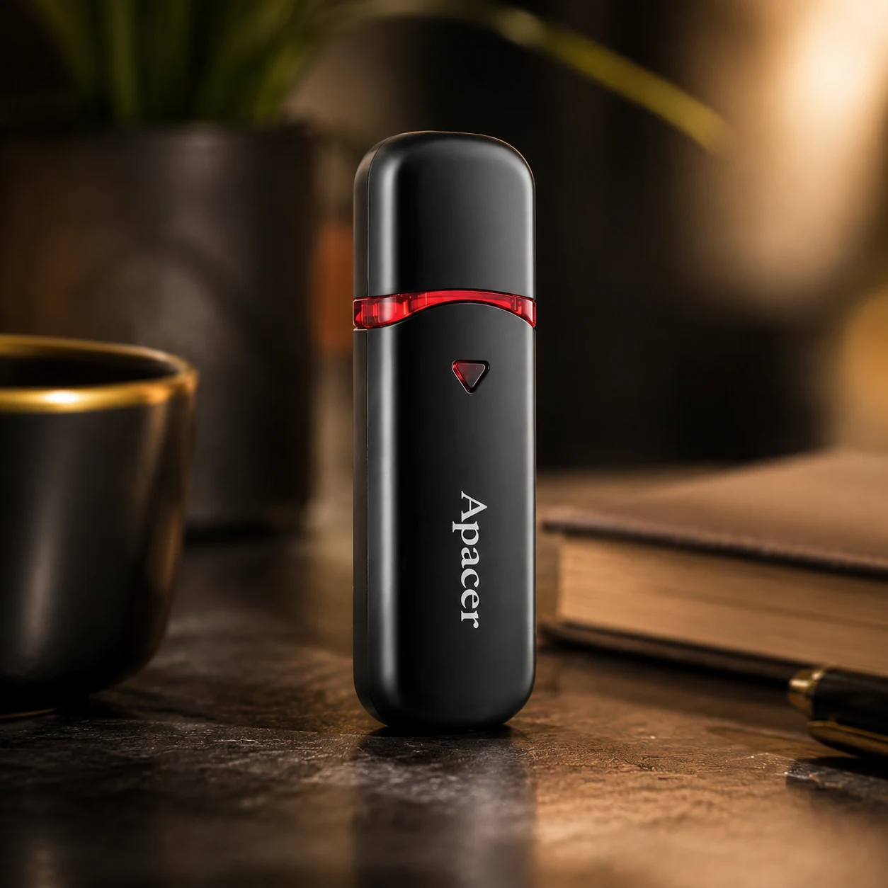 USB накопичувач 32Gb Apacer AH333 USB2.0 black — Флешки та накопичувачі