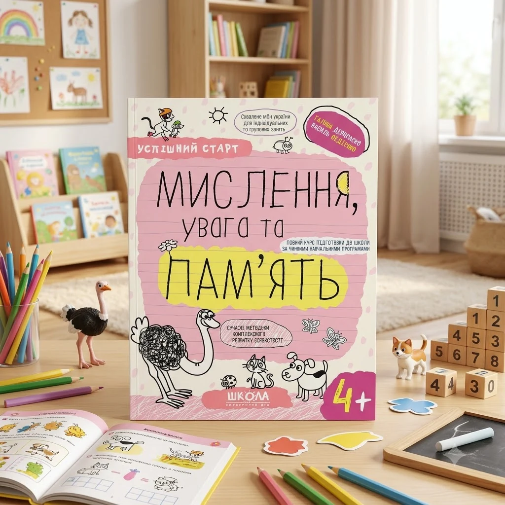 Успішний старт. Мислення, увага та пам'ять. 4+ — Г. Дерипаско, В. Федієнко