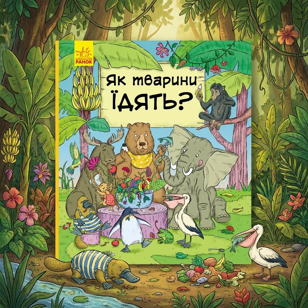 В гостях у тварин : Як тварини їдять