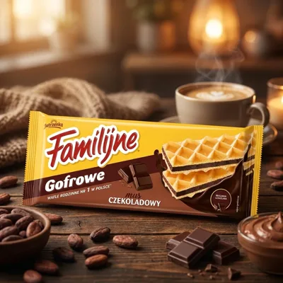 Вафлі Familijne шоколадним кремом 130г