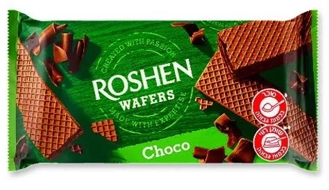 Вафлі Roshen Wafers какао ВКФ 216г — фото 2