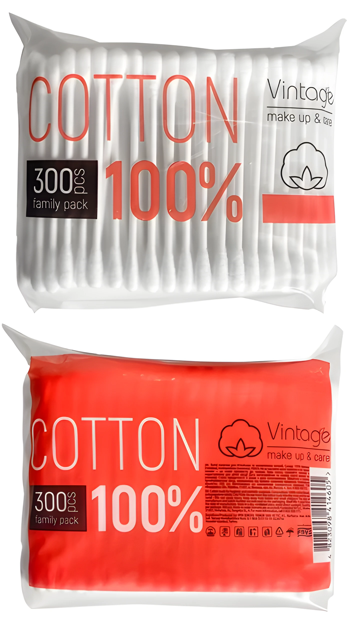 Ватні палички Vintage 300шт поліетилен NEW