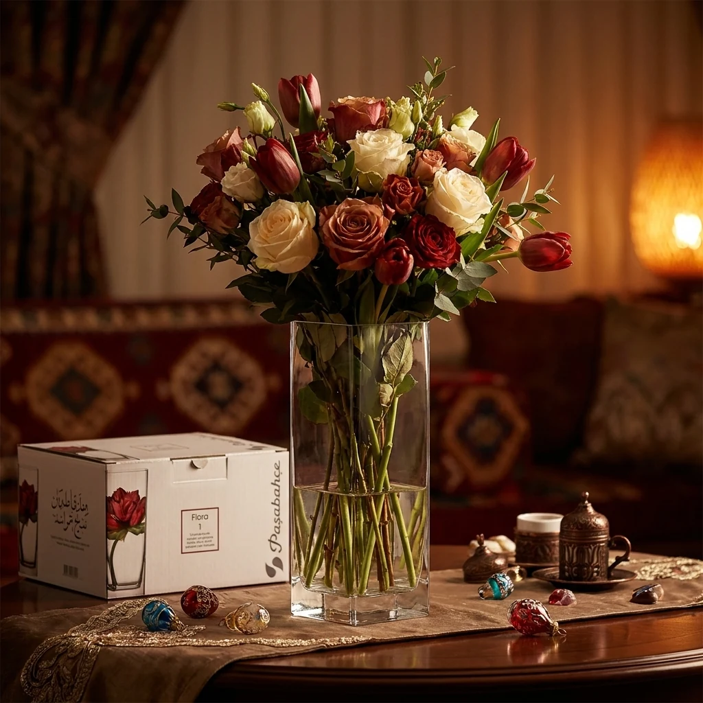 Ваза скляна 18 см "Flora" Pasabahce
