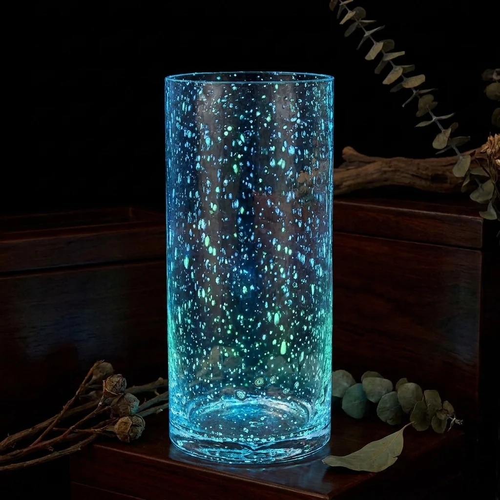 Ваза скляна 25*12 см "Циліндр"Luminescent"