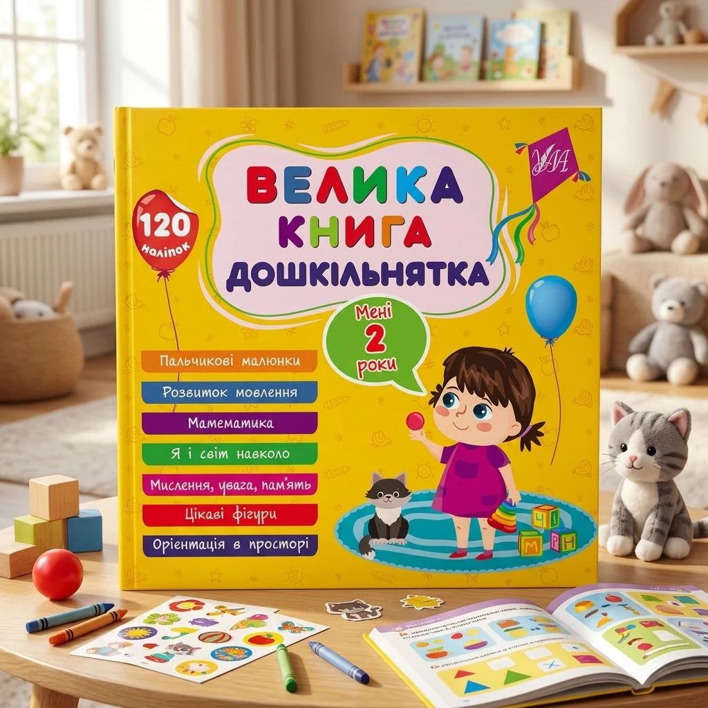 Велика книга дошкільнятка. Мені 2 роки