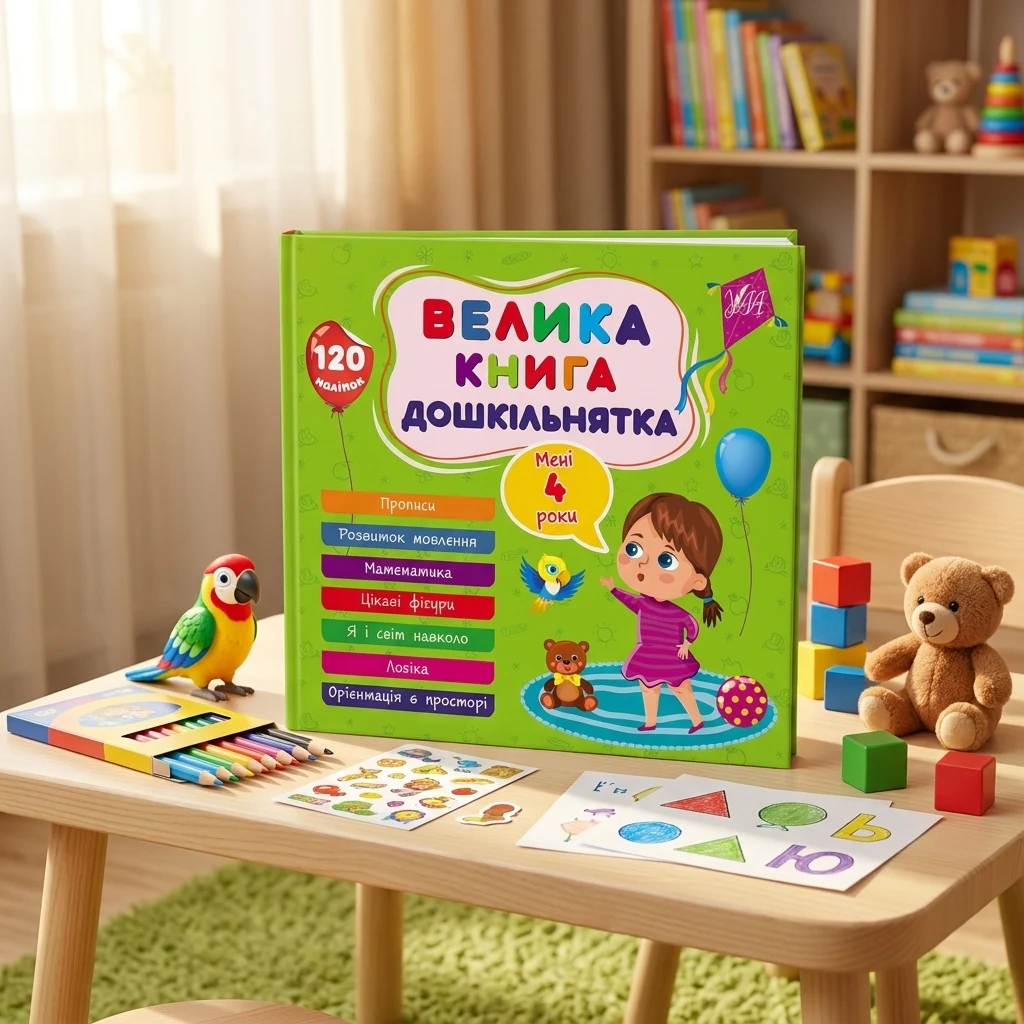 Велика книга дошкільнятка. Мені 4 роки