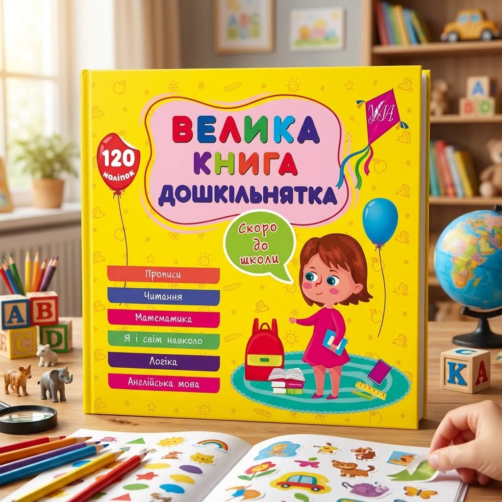 Велика книга дошкільнятка Скоро до школи 22524