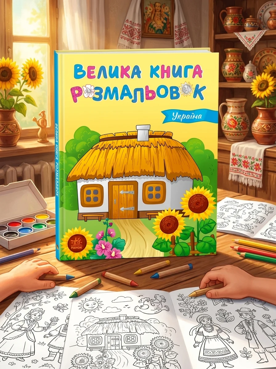 Велика книга розмальовок : Україна
