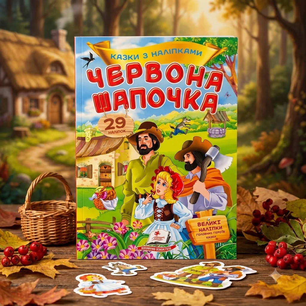 Великі наліпки. Казки з наліпками. Червона шапочка