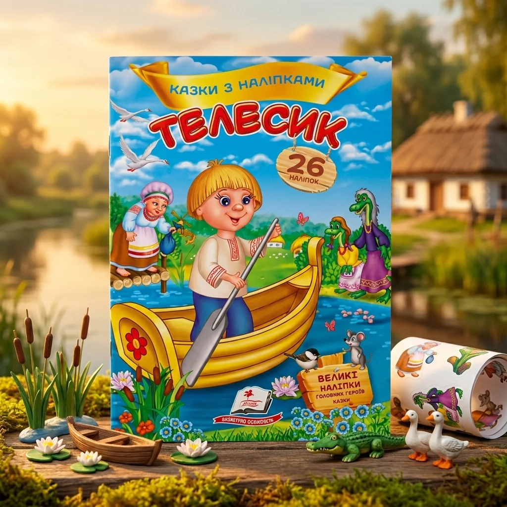 Великі наліпки. Казки з наліпками. Теремок