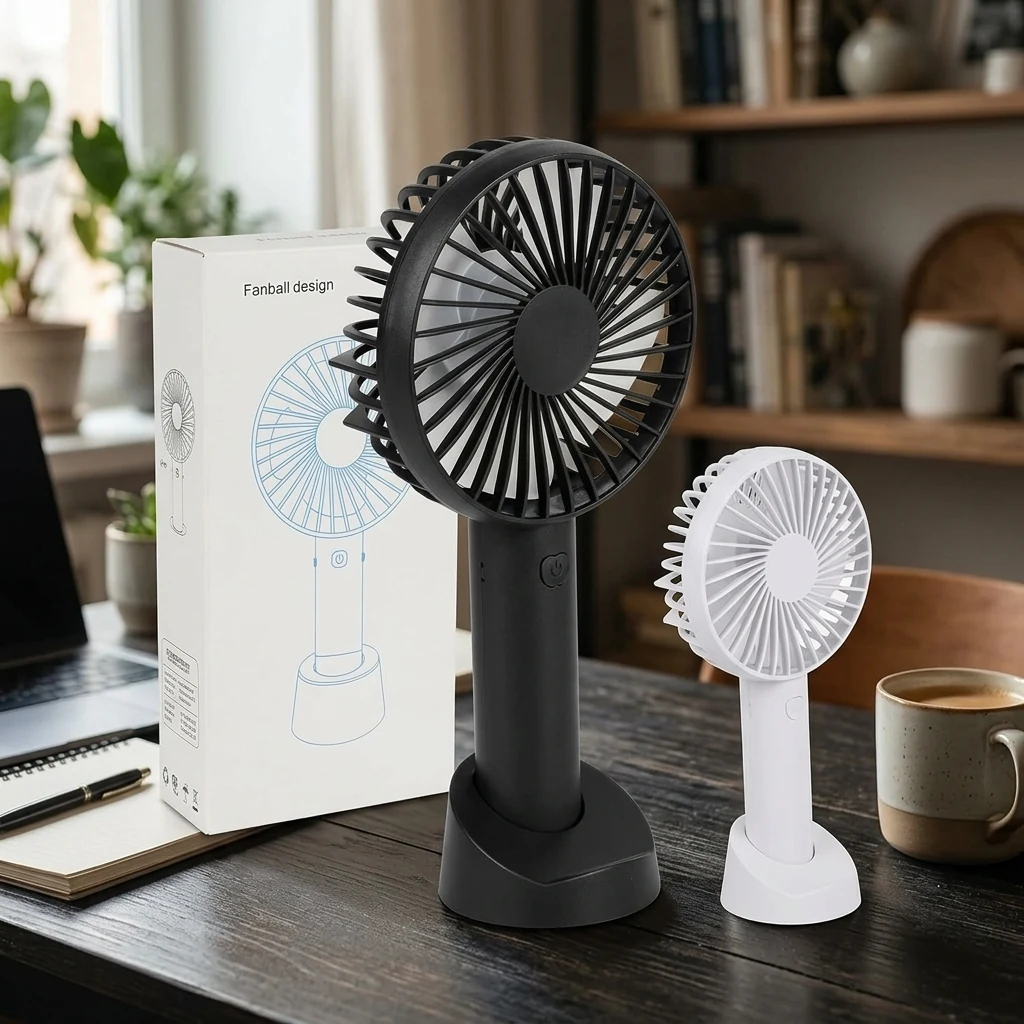 Вентилятор ручний/настільний, USB 20*10 см