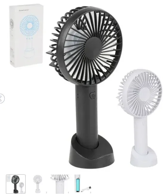 Вентилятор ручний/настільний, USB 20*10 см — фото 2