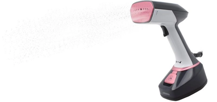 Відпарювач ARDESTO ручний SI-S1400, 1400Вт, 280мл, паровий удар, постійна пара - 22гр, керам. підошва, біло-чорний — фото 2