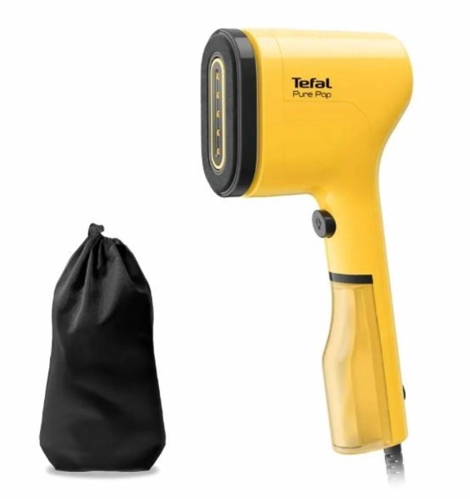 Відпарювач Tefal компактний Pure Pop, 1300Вт, 70мл, постійна пара - 20гр, жовтий — фото 2