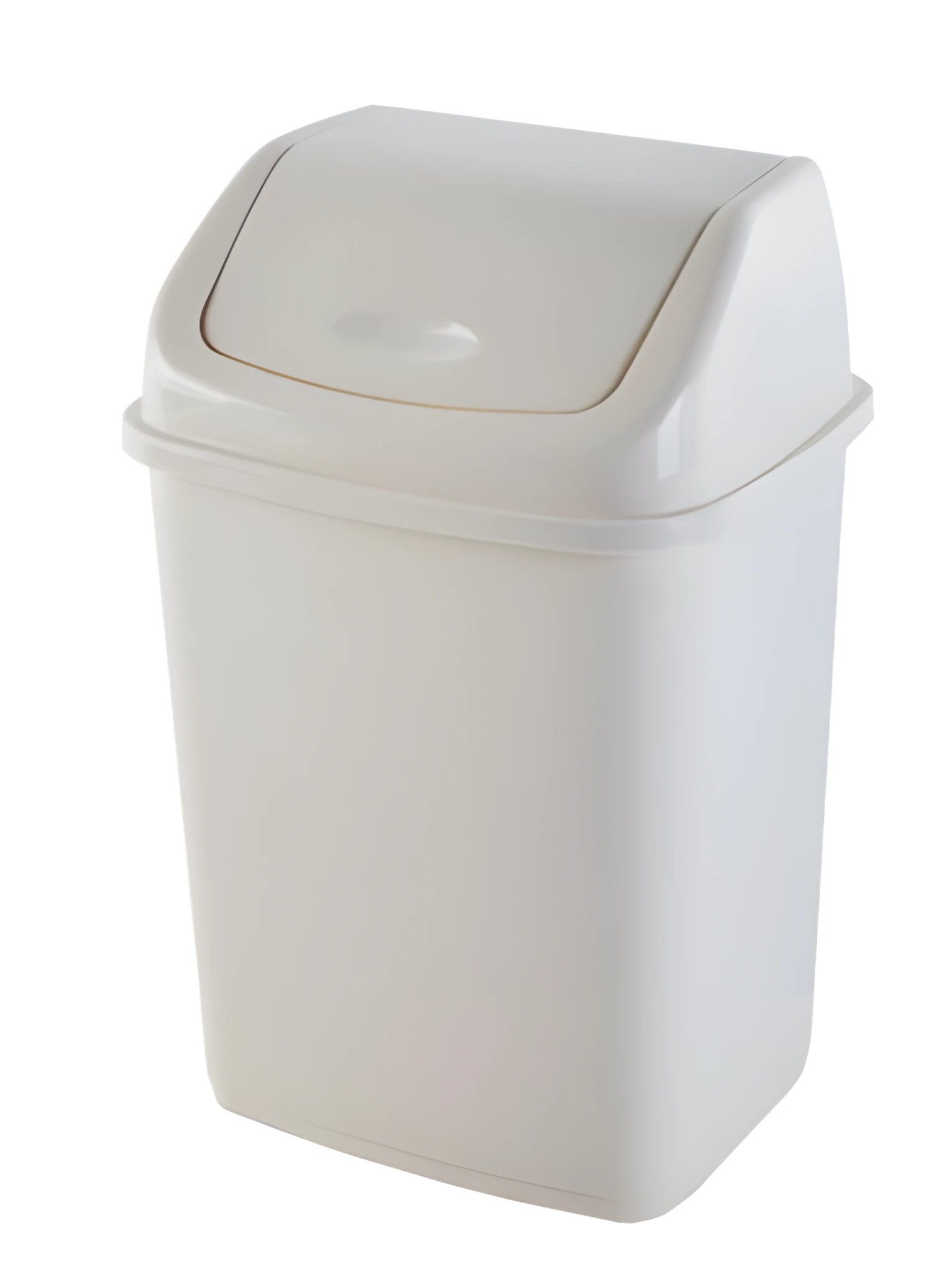 Відро для сміття Алеана кремове 10 л — фото 2