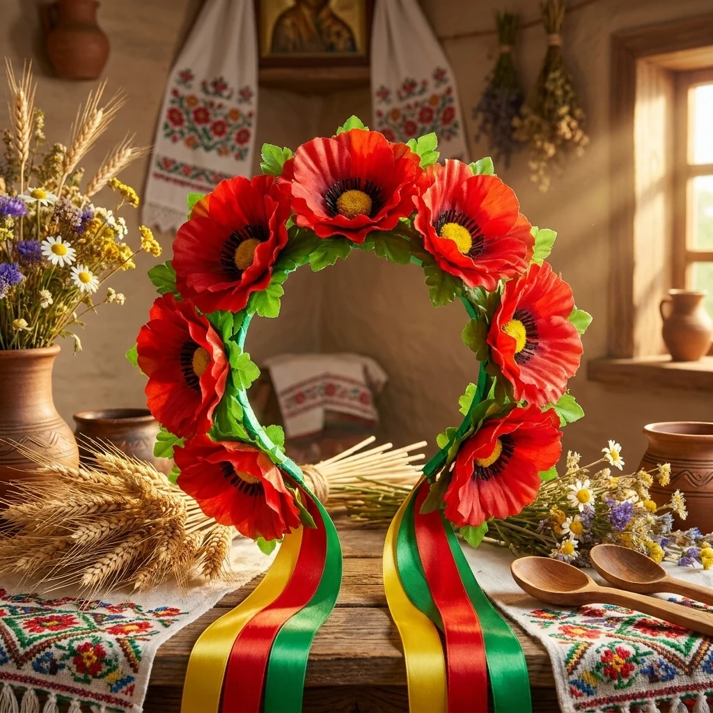Вiночок "Український" Маки"