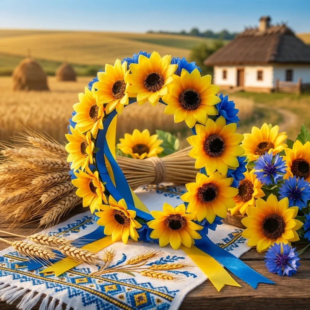 Вiночок "Український" синьо-жовтий