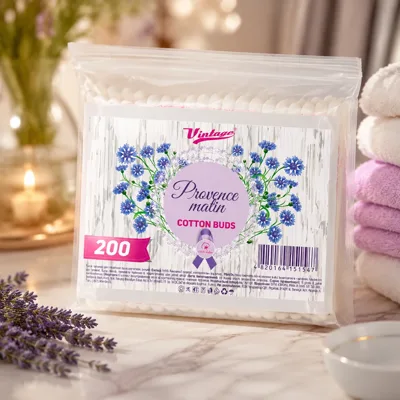 Vintage ватні палички 200шт поліетилен NEW