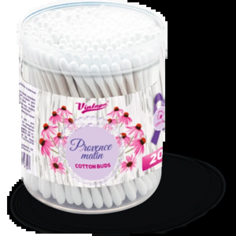 Ватні палички Vintage 200 шт у стакані — Краса та здоров'я