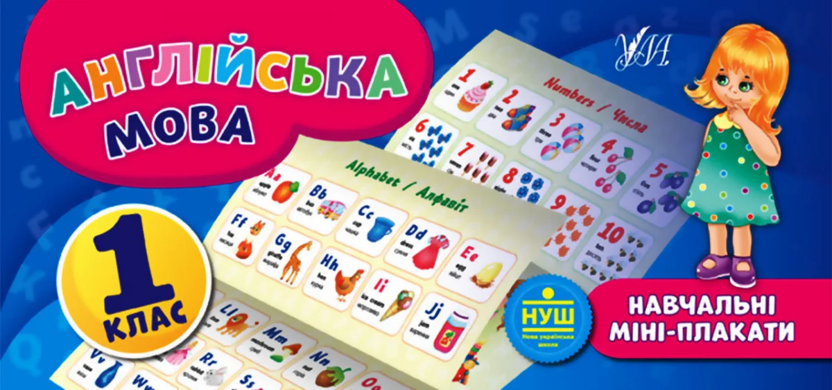 Англійська мова. Навчальні міні-плакати. 1 клас — Олена Собчук
