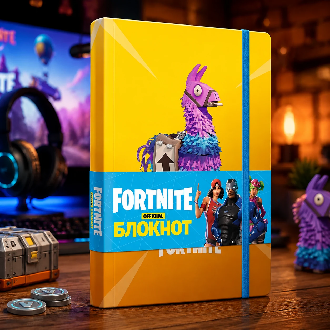 Fortnite Official. Блокнот із ламою у крапку