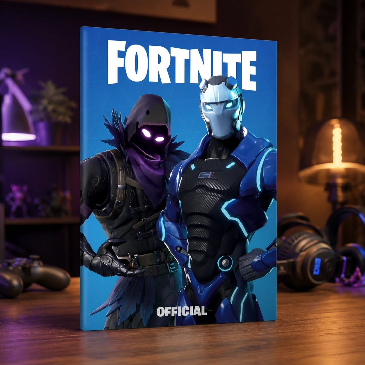 Fortnite Official. Ворон. Блокнот у крапку