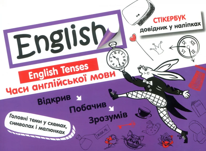 Стікербук. Часи англійської мови