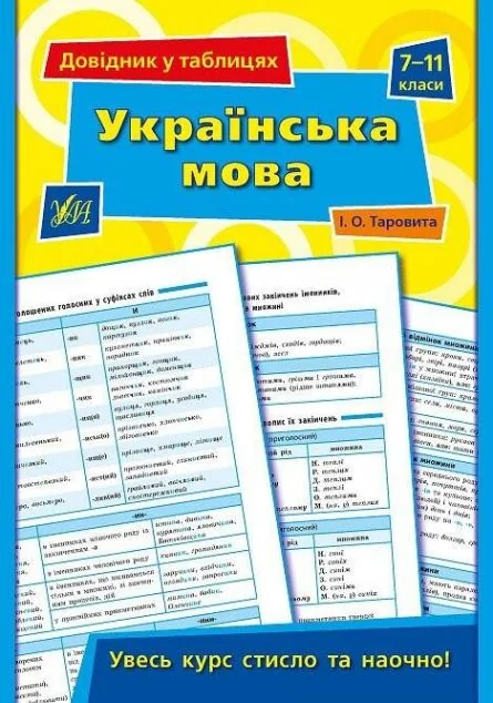 Українська мова. Довідник у таблицях. 7–11 класи — Ірина Таровита