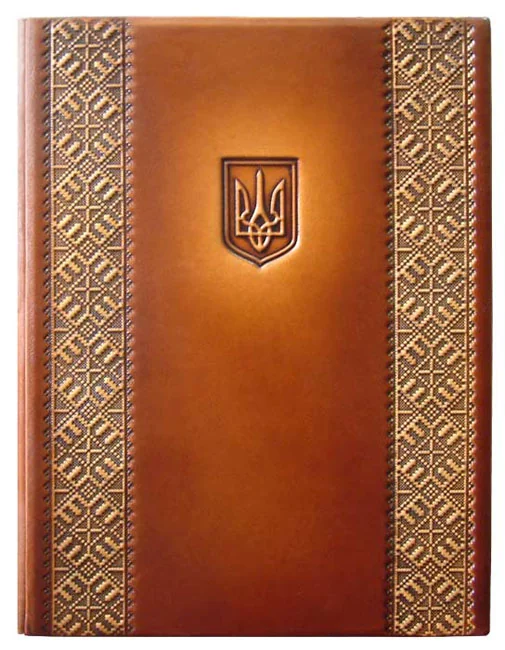 Візитниця шкіра, настільна "Орнамент"