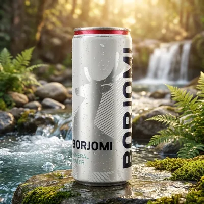 Вода мінеральна Borjomi ж/б газована 0,33л