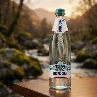 Вода мінеральна газована Borjomi 0,5 л скло