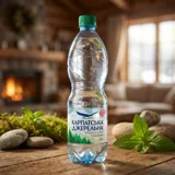 Вода мінеральна Карпатська джерельна слабогазована 0,5л — фото 1