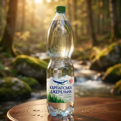 Вода мінеральна Карпатська джерельна слабогазована 1,5л
