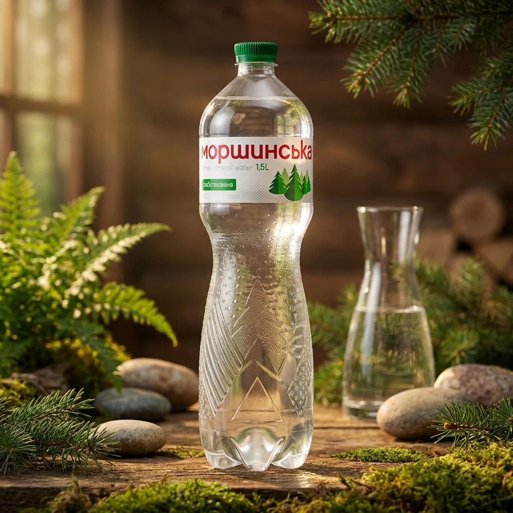 Вода мінеральна Моршинська слабогазована 1,5л — Продукти та напої