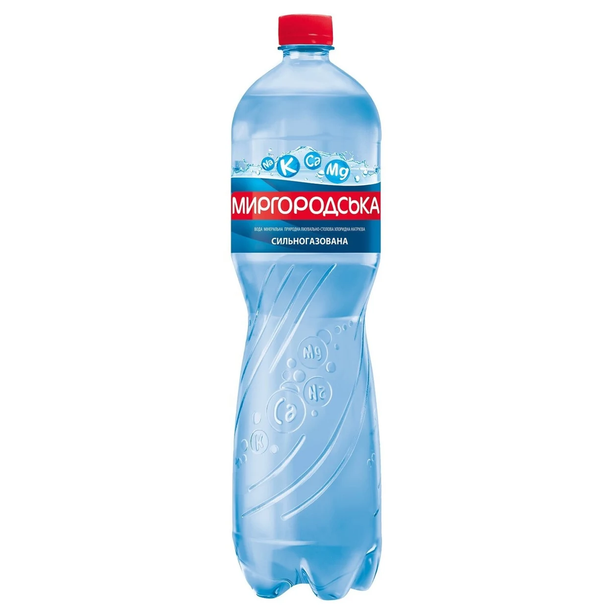 Вода мінеральна Миргородська газована 1,5л — фото 2