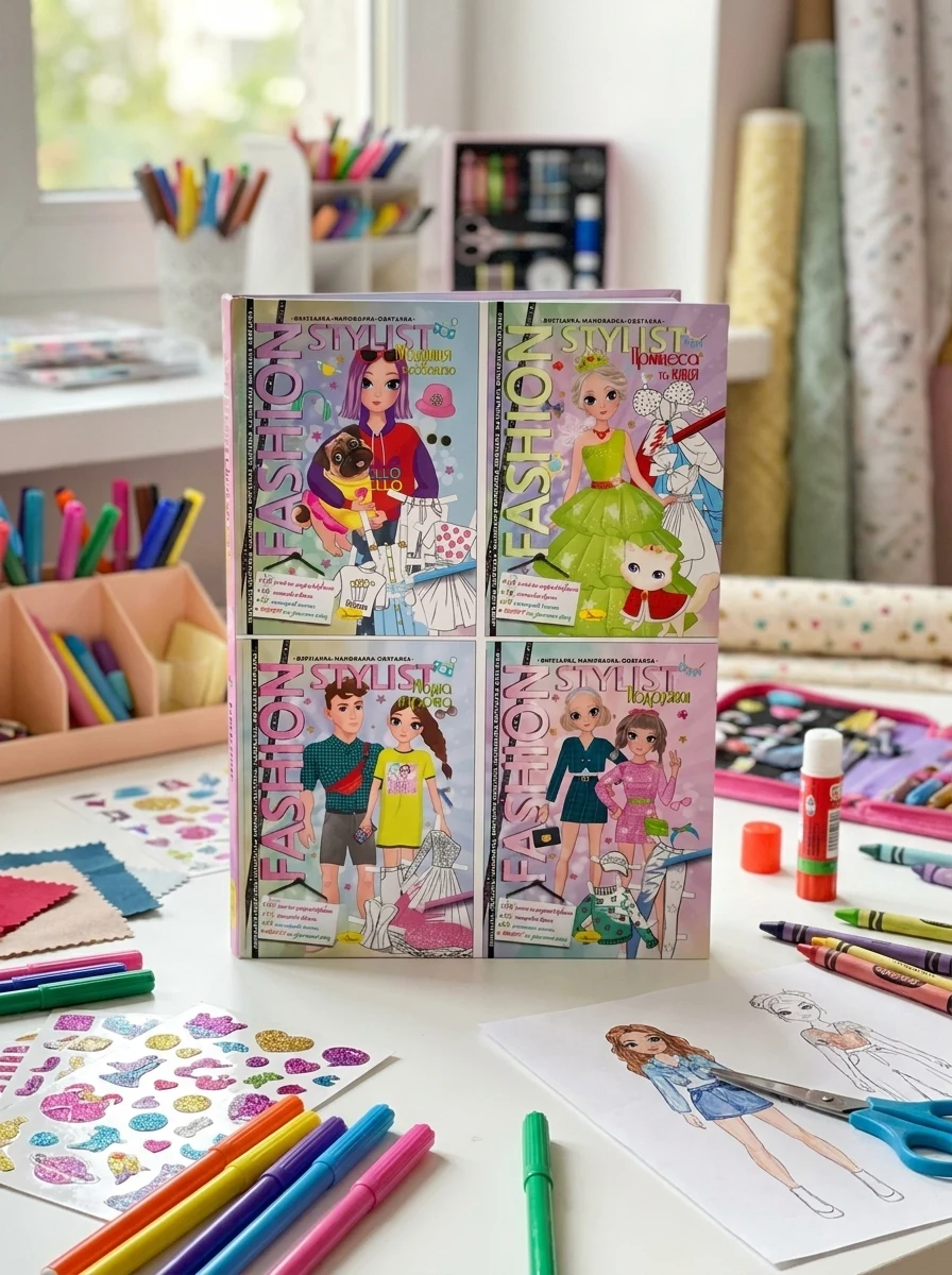 Вирізалка-малювалка-одягалка Fashion Stylist АЦ-07