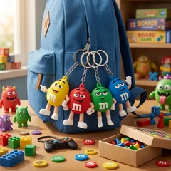 Брелок гумовий "M&M's" 6 см — фото 1