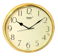 Декор настінний 28 см Rikon 2651, механізм кварцевий з кроковим ходом, Golden Ivory — фото 2