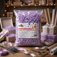 Декор паперовий "Наповнювач-тіш'ю" 50 г лаванда — фото 1