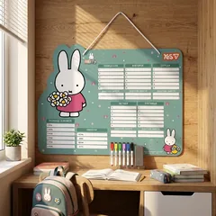Дошка для маркера 30*40см "Розклад уроків"Miffy" Yes — фото 1