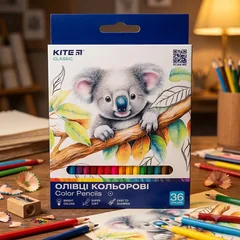Кольорові олівці 36 кольорів "Classic" Kite — фото 1