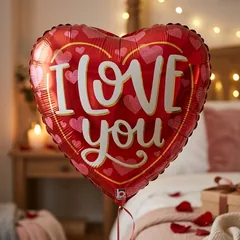 Кулька фольга "Серце" 46 см "I love you" Іспанія — фото 1