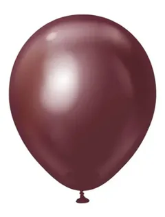 Кулька латексна 12" (30 см) хром бургунди "Burgundy", Kalisan, Туреччина — фото 2