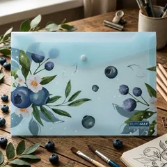 Папка на кнопці А4 "Blueberry " 180 мкм Axent — фото 1