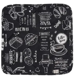 Подушка декоративна на табурет 35*35 см "Breakfast" black Прованс — фото 2