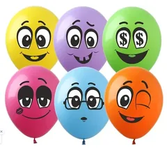 Повітряна куля латексна 30см Smiley colors Art Show — фото 2