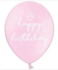 Повітряні кульки "Happy Birthday" 30 см PartyDeco — фото 2