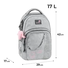 Рюкзак шкільний "Education"Hello Kitty" Kite HK26-2578M сірий — фото 3