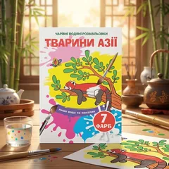 Розмальовка водна 17*24 см "Тварини Азії" — фото 1