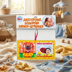 Розвивайко. М'яка двостороння книжка-шуршалка. Хатка для малятка. 0+ — фото 1